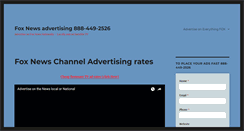 Desktop Screenshot of advertiseonfoxnews.com