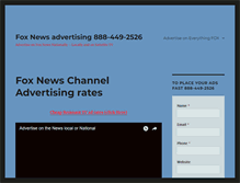 Tablet Screenshot of advertiseonfoxnews.com